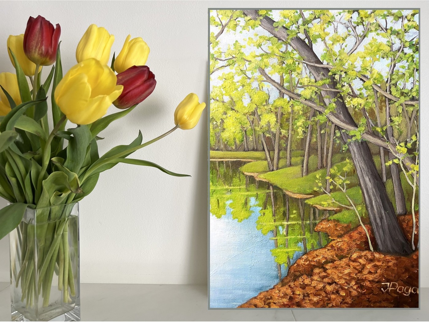 My art print on shelf